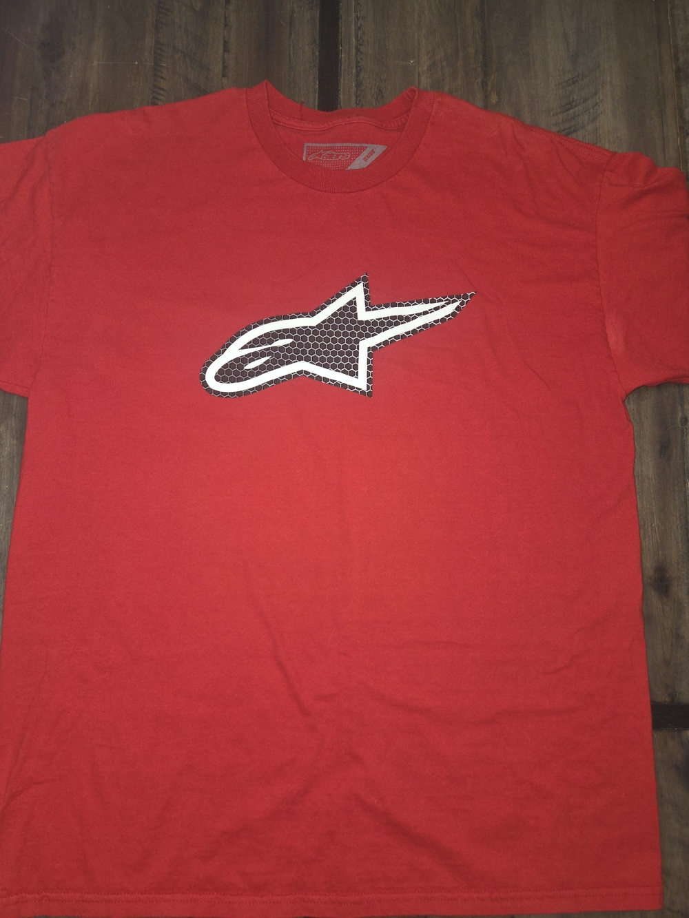 Alpinestars Red Graphic Logo T Shirt Mens XL Streetwear Moto Racing Tee